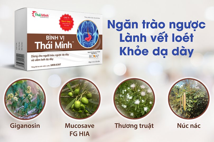 Bình vị Thái Minh- Giải pháp cải thiện trào ngược dạ dày thực quản 1