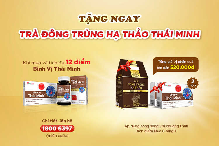 HOT: Tặng trà Đông Trùng Hạ Thảo Thái Minh khi mua Bình Vị Thái Minh