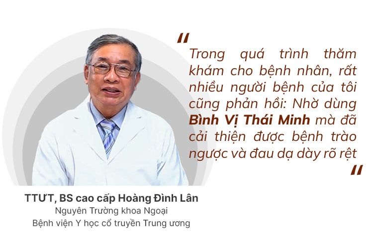 Bình Vị Thái Minh - Sản phẩm dạ dày hàng đầu Việt Nam được chuyên gia khuyên dùng 4